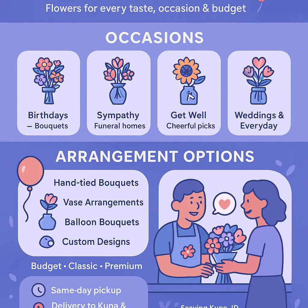 blooms and balloons kuna - Florist